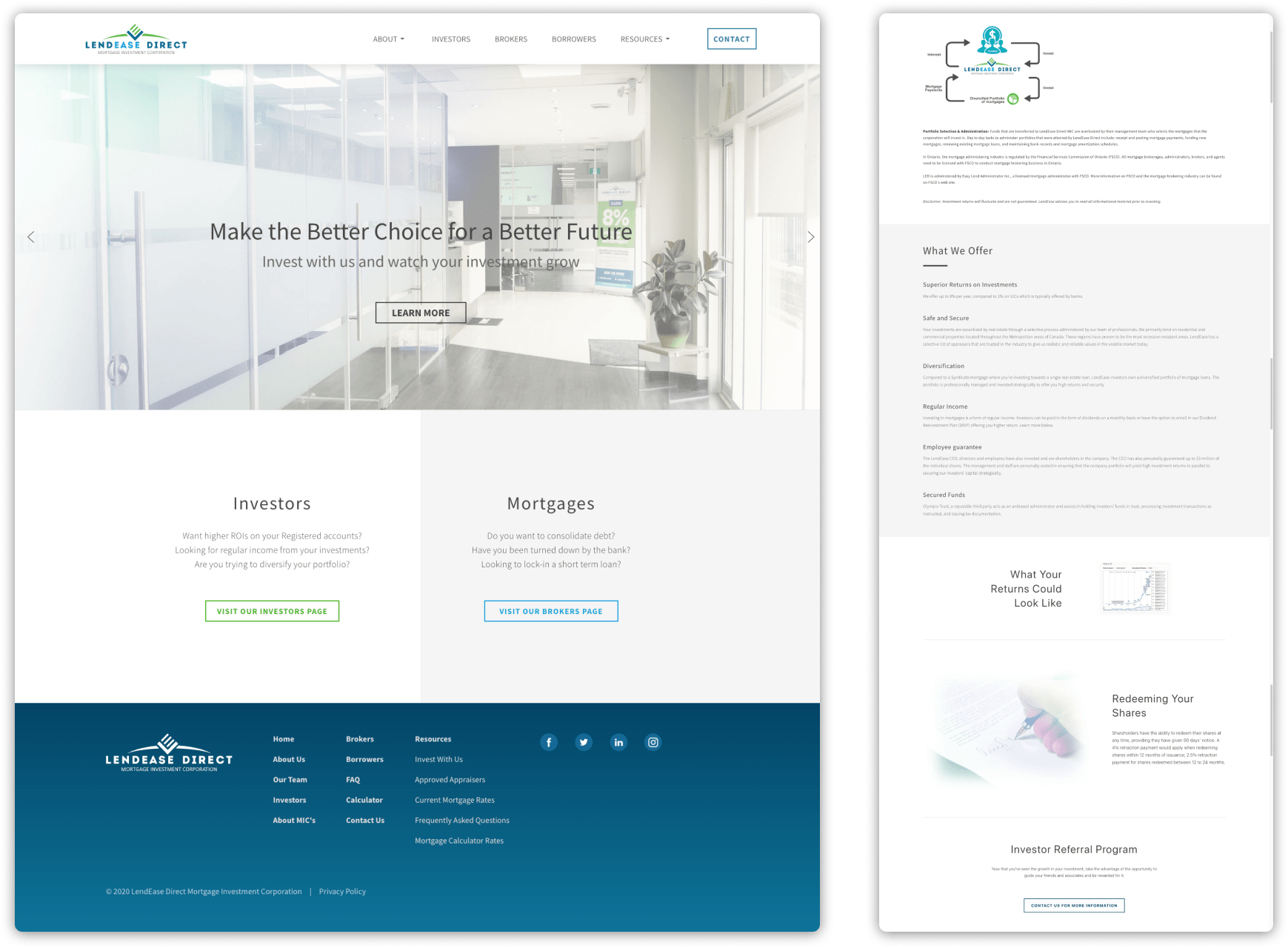 custom home page