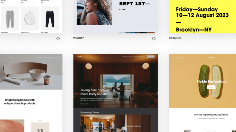 squarespace web design templates