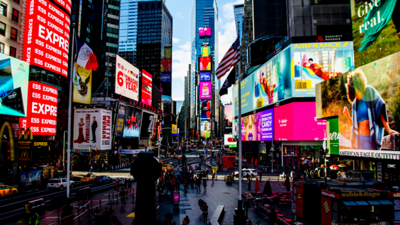 colours in times square
