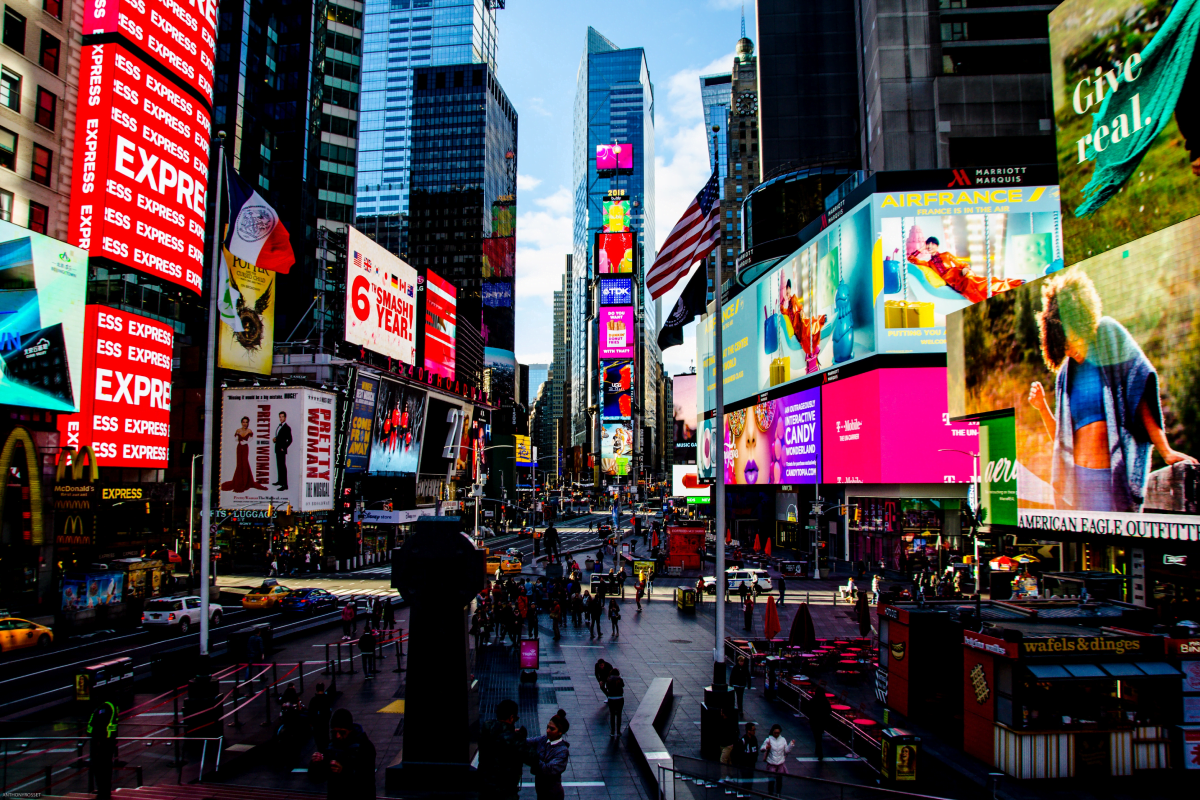 colours in times square