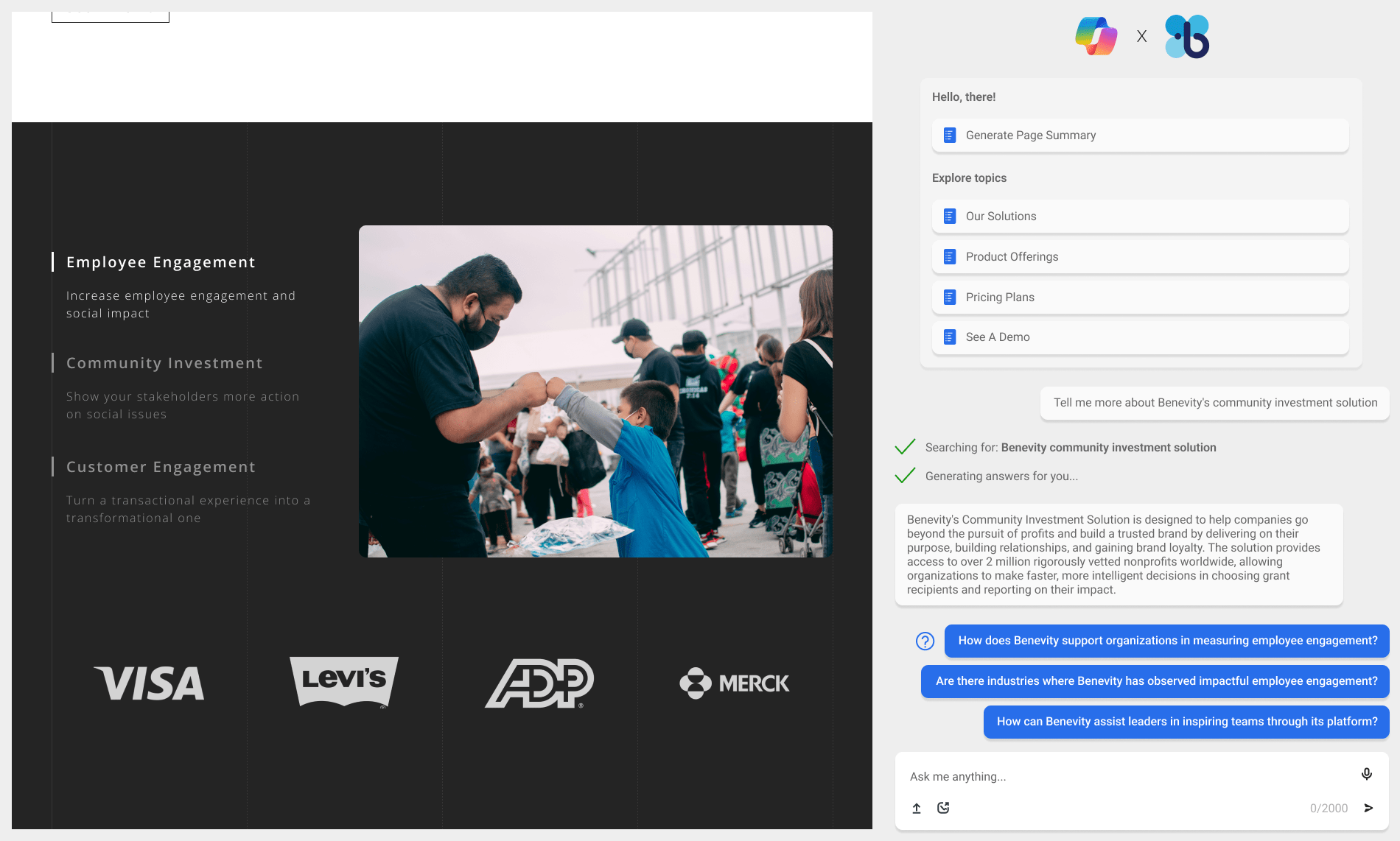 Copilot web design concept